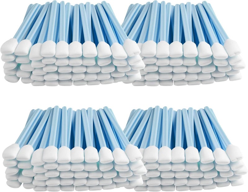 BIHYM Foam Sticks Cleaning Swabs - Lint-Free Foam Swabs for Inkjet Printer, Camera, Optical Lens, and Electronics (Blue, 300pcs) - Image 1